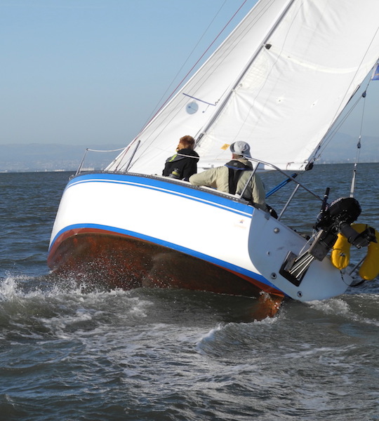 optimum heeling angle sailboat
